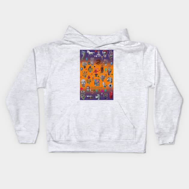 Pop surrealism 2 Kids Hoodie by diegomanuel